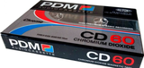 Compact Cassette PDM CD 60 Type II Chrome 1987 Europe
