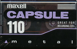 Compact Cassette Maxell Capsule 110 Type IV Metal 1992 North America