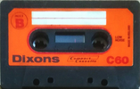 Compact Cassette Dixons 60 Type I Normal 1978 UK