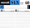 Compact Cassette Maxell S-LN 60 Type I Normal 1990 Europe