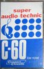 Compact Cassette Super Audio-Technic 60 Type I Normal Unknown Country