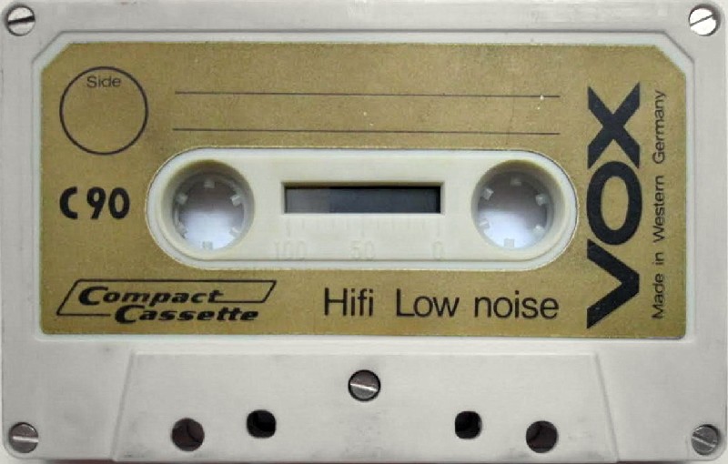 Compact Cassette VOX 90 Type I Normal 1975 Europe