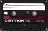 Compact Cassette Certron HE 120 Type I Normal 1976 USA