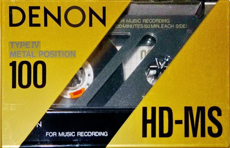 Compact Cassette Denon HD-MS 100 Type IV Metal 1990 Europe