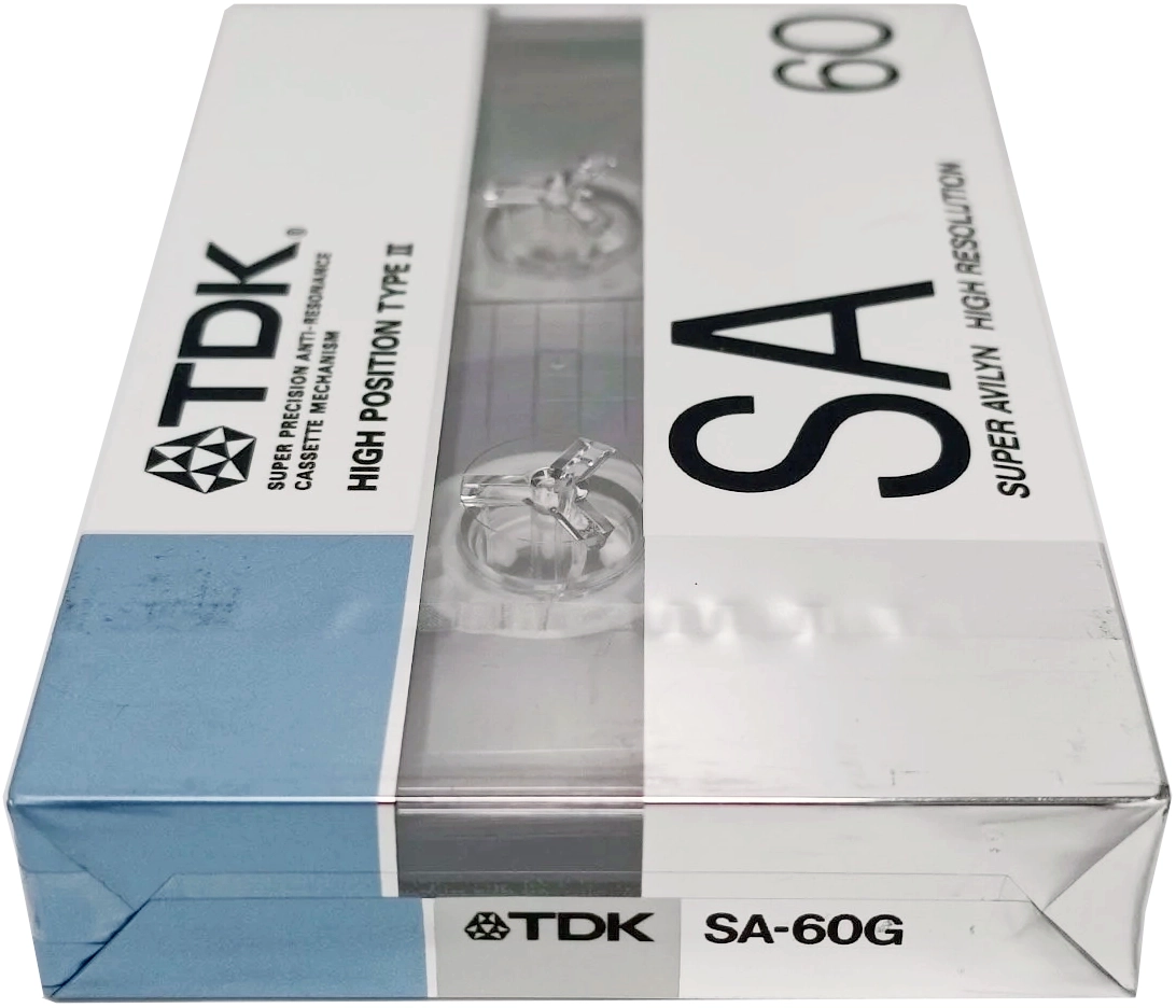 Compact Cassette TDK SA 60 "SA-60G" Type II Chrome 1988 Japan