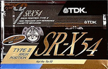 Compact Cassette TDK SR-X 54 "SR-X54M" Type II Chrome 1990 Japan