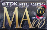 Compact Cassette TDK MA 100 "MA-100EA" Type IV Metal 1994 Europe
