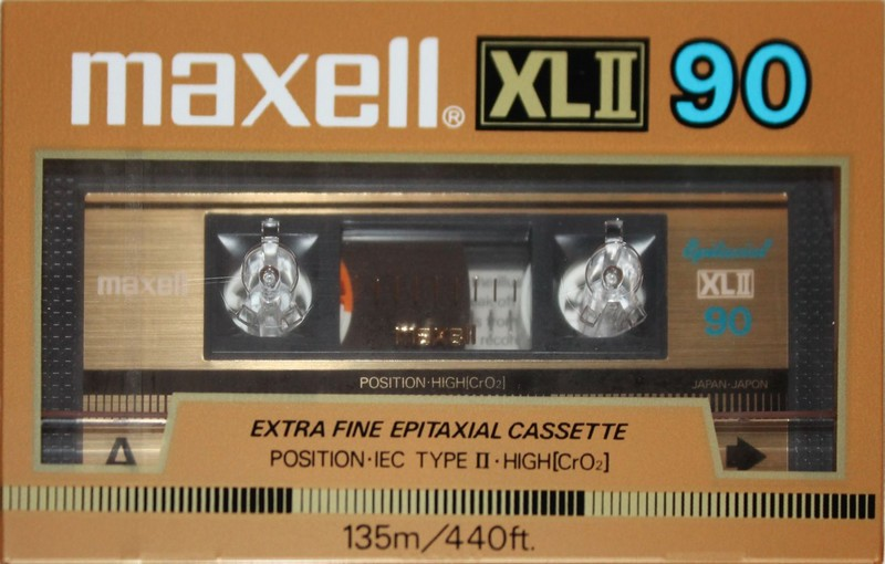 Compact Cassette Maxell XLII 90 Type II Chrome 1984 USA