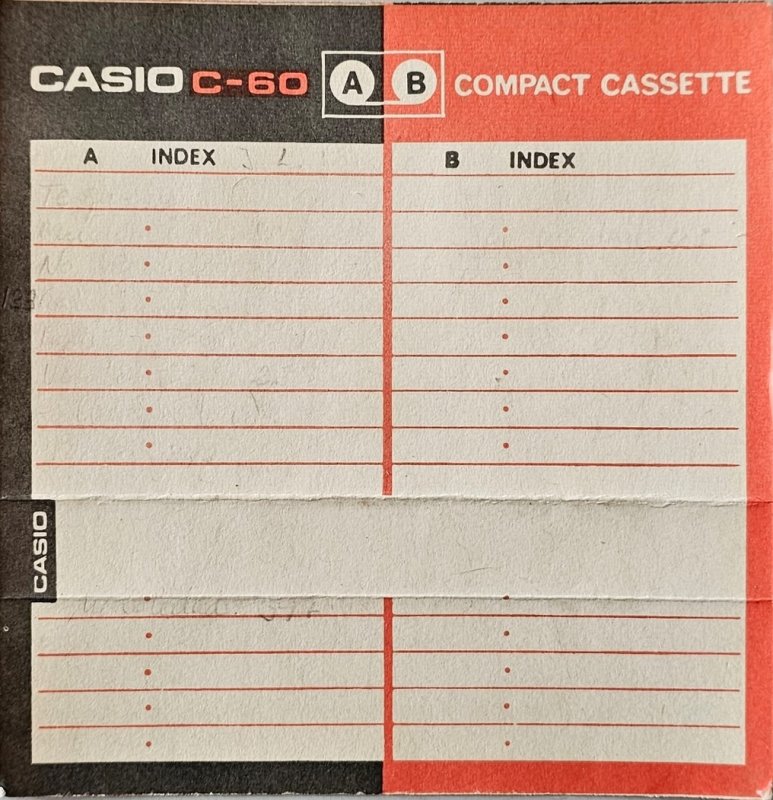 Compact Cassette Casio 60 Type I Normal 1973 Worldwide
