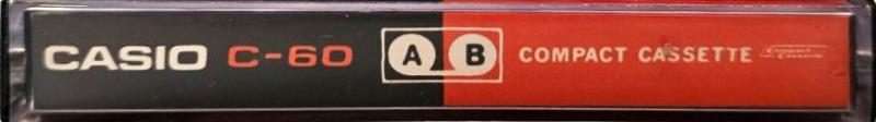 Compact Cassette Casio 60 Type I Normal 1973 Worldwide