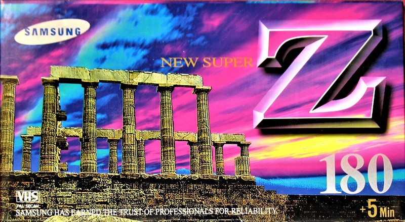 VHS, Video Home System Samsung New Super Z 180 Type I Normal Europe