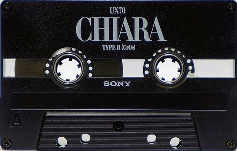 Compact Cassette Sony UX 70 "Chiara Black" Type II Chrome 1988 Europe