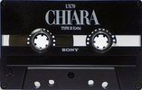 Compact Cassette Sony UX 70 "Chiara Black" Type II Chrome 1988 Europe