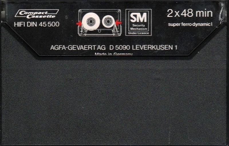 Compact Cassette AGFA Super Ferro Dynamic I 90+6 "SUPERFERRO" Type I Normal 1979 Europe