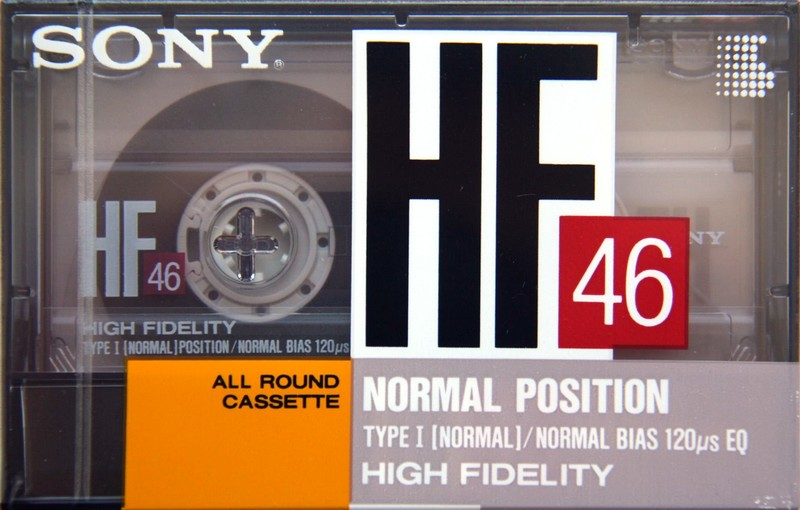 Compact Cassette Sony HF 46 Type I Normal 1989 Japan