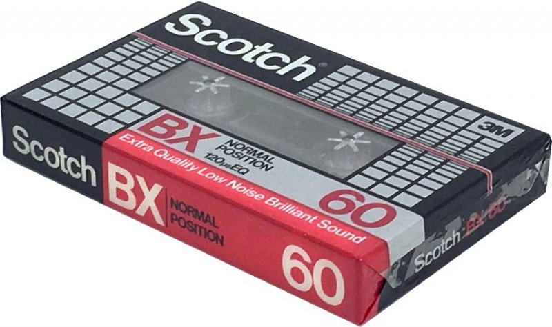 Compact Cassette Scotch BX 60 Type I Normal 1982 Japan