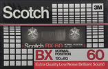 Compact Cassette Scotch BX 60 Type I Normal 1982 Japan
