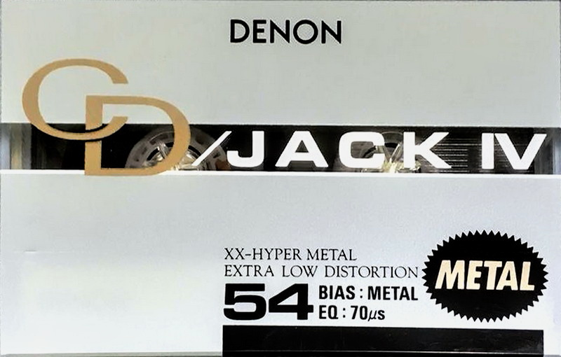 Compact Cassette Denon CD JACK IV 54 "KCD4-54" Type IV Metal 1990 Japan