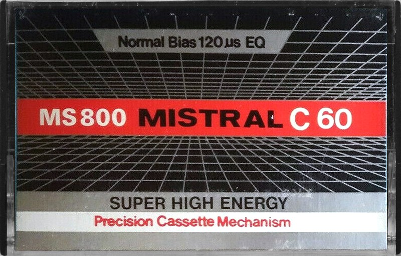 Compact Cassette Mistral 90 Type I Normal 1984 Hong Kong