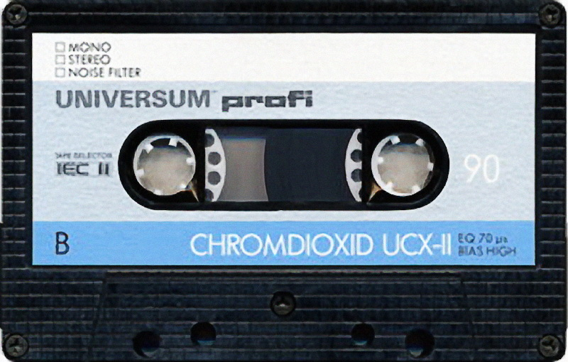 Compact Cassette Universum UCX II 90 Type II Chrome 1986 Germany