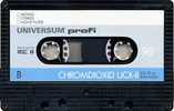 Compact Cassette Universum UCX II 90 Type II Chrome 1986 Germany