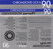 Compact Cassette Universum UCX II 90 Type II Chrome 1986 Germany