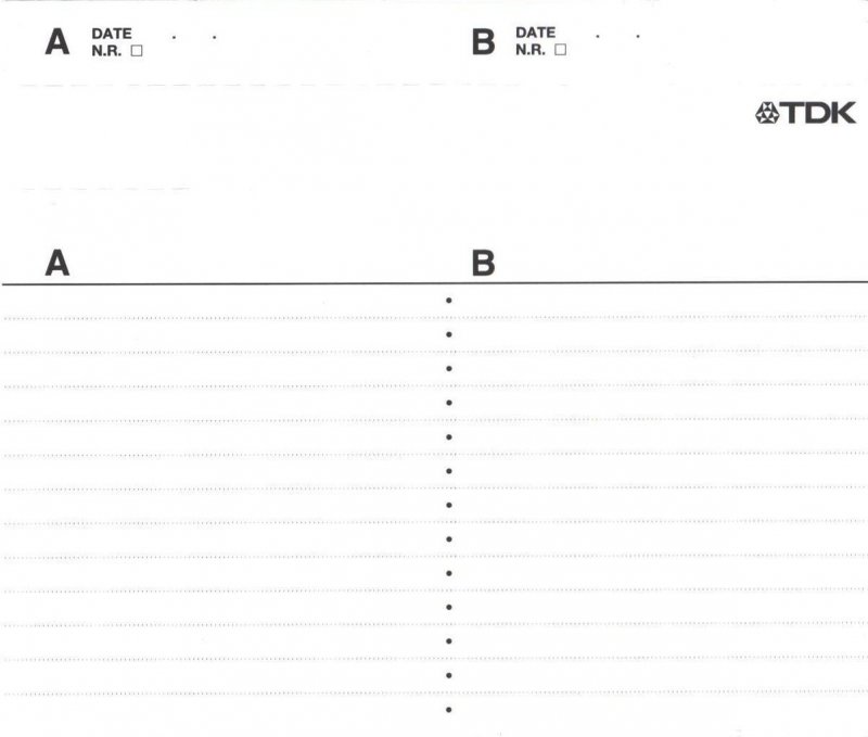 Compact Cassette TDK CD Power 110 Type II Chrome 2001 North America