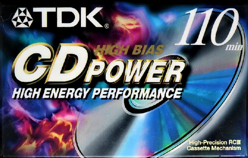 Compact Cassette TDK CD Power 110 Type II Chrome 2001 North America