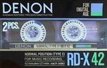 2 pack Denon RD-X 42 Type I Normal 1986 Japan