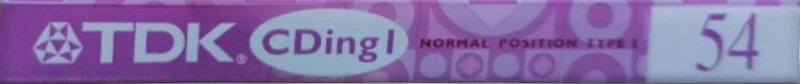 Compact Cassette TDK CDing 1 54 "CD1-54L" Type I Normal 2000 Japan