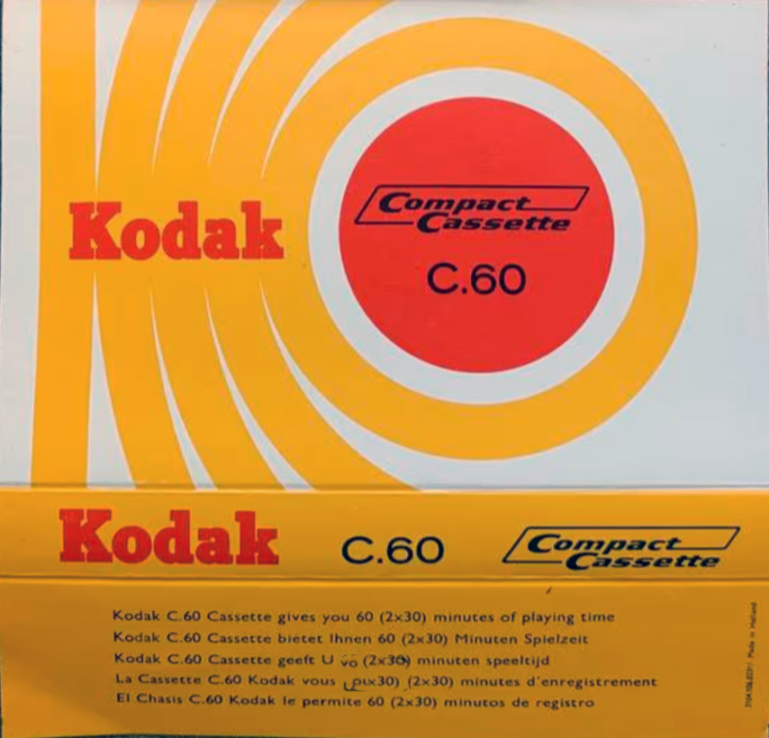 Compact Cassette Kodak 60 Type I Normal 1971 Europe