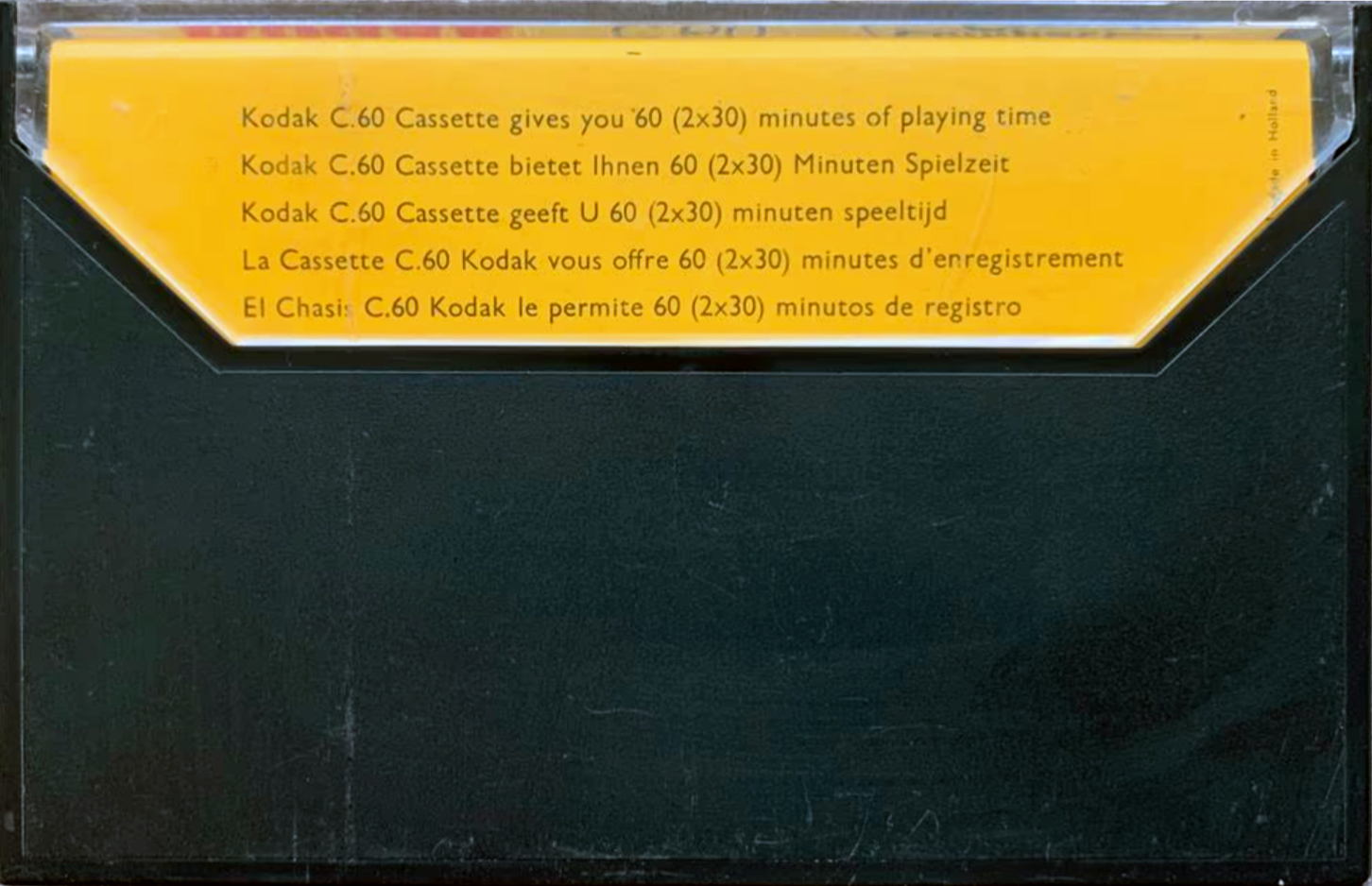 Compact Cassette Kodak 60 Type I Normal 1971 Europe