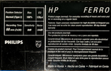 Compact Cassette Philips HP 60 Type I Normal 1987 Europe