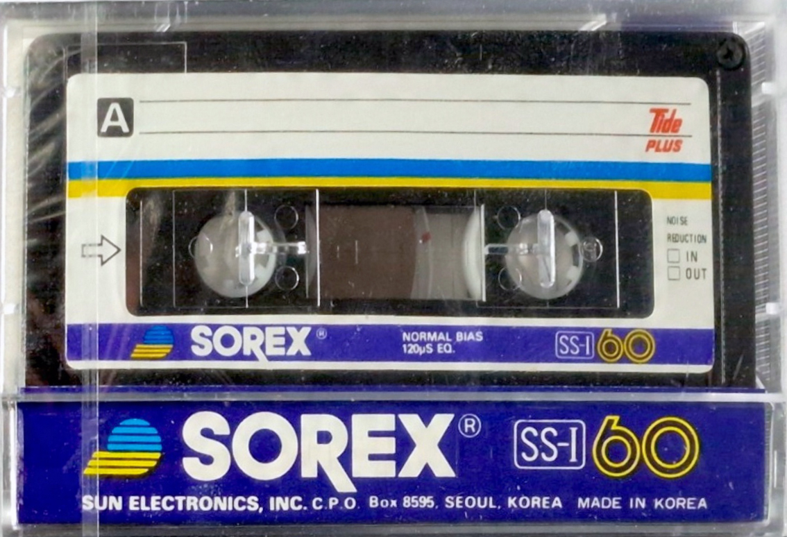 Compact Cassette Sorex SS-I 60 Type I Normal 1986 South Korea