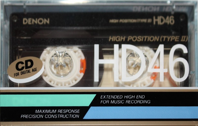 Compact Cassette Denon HD 46 "HD46M" Type II Chrome 1987 Japan