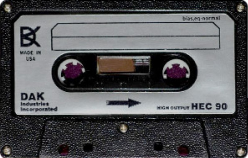 Compact Cassette DAK 90 "HEC" Type I Normal 1981 USA