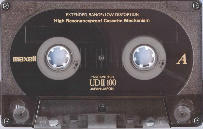Compact Cassette Maxell UDII / UD2 100 Type II Chrome 1992 USA
