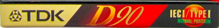 Compact Cassette TDK D 90 "D-90EA" Type I Normal 1995 Europe