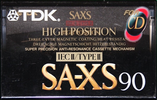 Compact Cassette TDK SA-XS 90 "SA-XS90EB" Type II Chrome 1995 Europe