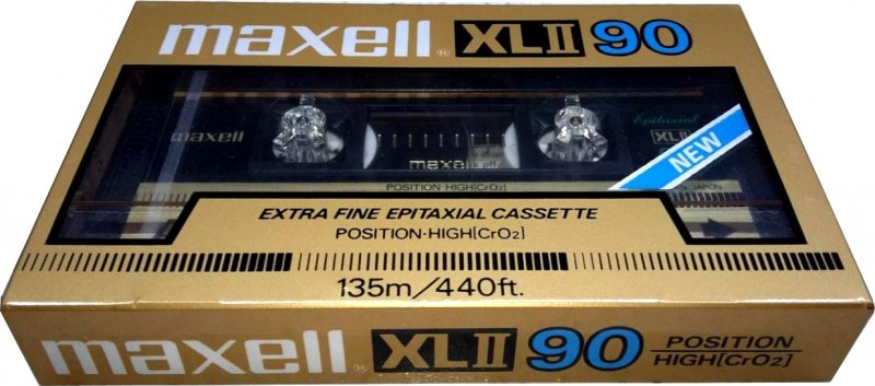 Compact Cassette Maxell XLII 90 Type II Chrome 1984 USA