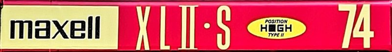 Compact Cassette Maxell XLII-S 74 "XLII-S 74(E)" Type II Chrome 1995 Japan
