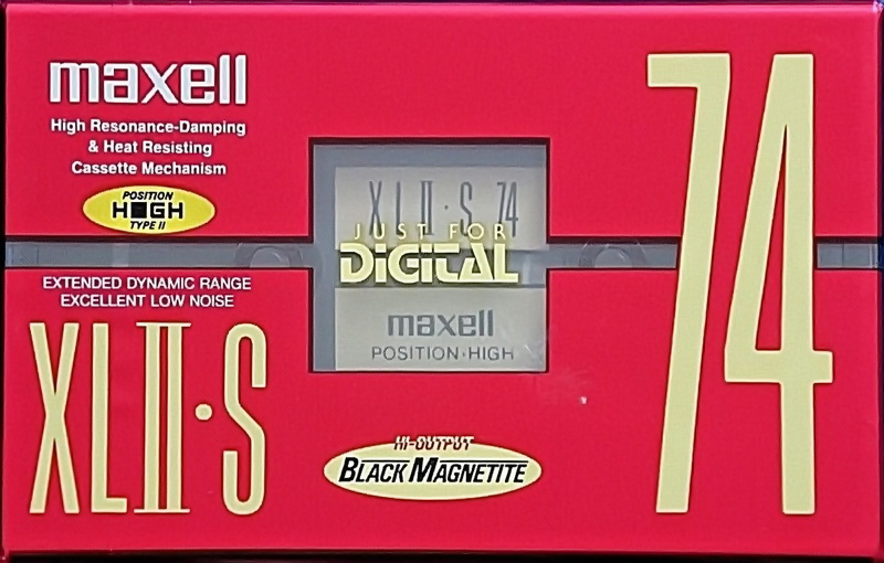 Compact Cassette Maxell XLII-S 74 "XLII-S 74(E)" Type II Chrome 1995 Japan
