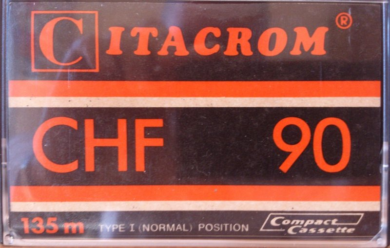 Compact Cassette Citacrom 90 Type I Normal Argentina