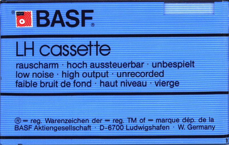 Compact Cassette BASF LH 90 Type I Normal 1983 Germany