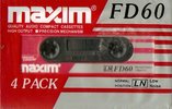 4 pack Maxim FD 60 "MX 10-42" Type I Normal 1984 UK