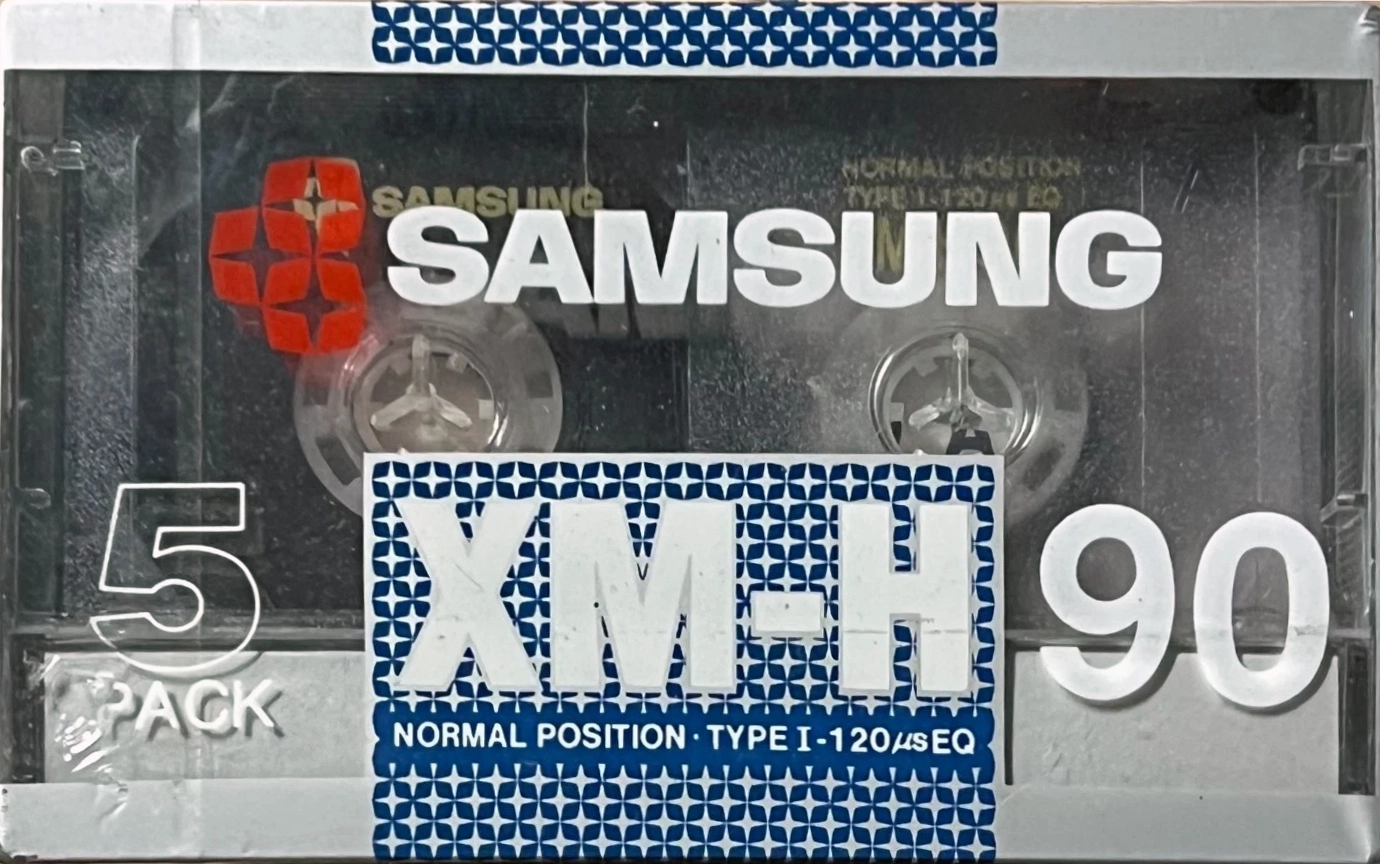 5 pack Samsung XM-H 90 Type I Normal 1988 South Korea