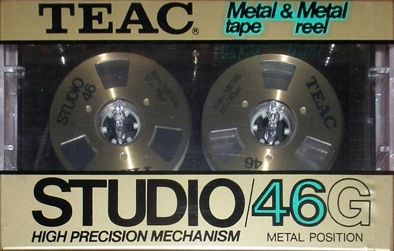 Compact Cassette Teac STUDIO 46 "/46G" Type IV Metal 1984 Japan