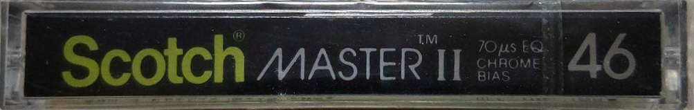 Compact Cassette Scotch Master II 46 Type II Chrome 1981 Japan