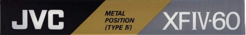 Compact Cassette JVC XFIV 60 Type IV Metal 1990 North America