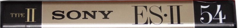 Compact Cassette Sony ES-II 54 "C-54ES2" Type II Chrome 1991 Japan